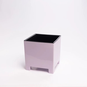 Кашпо пластм. "Нард" 5.5л 190х190мм h190мм со вставкой Сиреневый НР19-25 *1/6