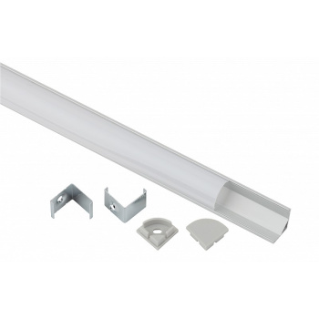 Профиль для светодиодной ленты угловой 16*16мм 1м серебристый ЭРА 1616R-1m CAB280 5/60