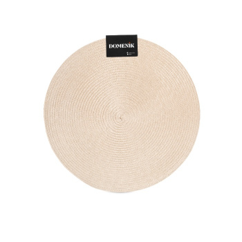 Салфетка сервировочная "мат" полипроп. круглая d38см "Beige" бежев. арт.DM9893 "Domenik" *4/24 Салфетка сервировочная "мат" полипроп. круглая d38см "Beige" бежев. арт.DM9893 "Domenik" *4/24
