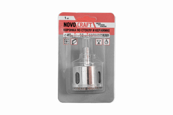 Коронка по стеклу/керамика 26мм алмазная (KAC026056301) Novocraft *1/60