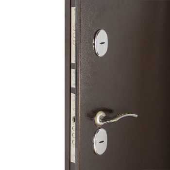 Дверь входная 2050х860х100 мм Дверной континент Комфорт 2, правая, медный антик/сандал светлый