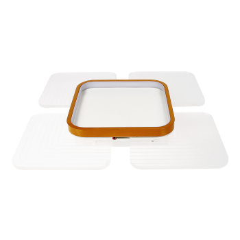 Светильник светодиодный акриловый 400мм 80W H2062 40W*2 white с пультом   *1