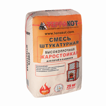 Штукатурка жаростойкая 25 кг Терракот