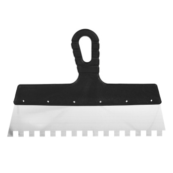 Шпатель малярный зубчатый 300мм нержавеющая сталь зуб 10*10 (арт.1215130) "Korvus" *1/24