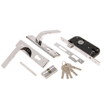 Замок врезной 70мм хром N107 Нора-М *1/20