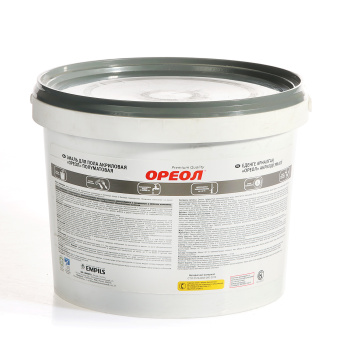 Эмаль акриловая для пола красно-коричневая полуматовая 2,3 кг Ореол *14216