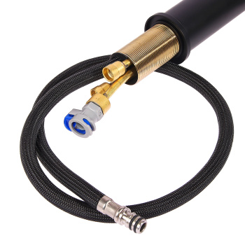 Смеситель для кухни Diadonna D60-0008BL высокий излив, выдвижная лейка, черный *1/6