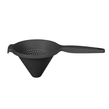 Сито-дуршлаг фильтровальное, с ручкой пластм. д.150мм Темно-серый 434256615 ( "Бытпласт") *1/12