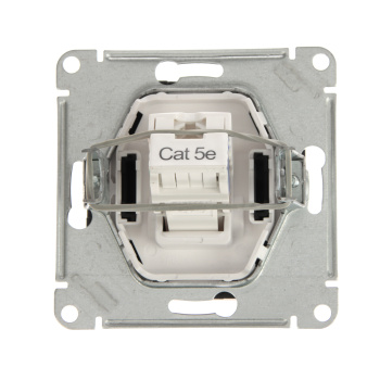 Механизм розетки компьютерной ATLAS DESIGN RJ45 карбон SchE ATN001083 *1/100