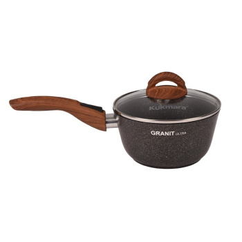 Кастрюля алюм. литая а/приг. "Kukmara" "Granit ultra" original 1,5л съмн.Руч. Ст.кр. кго0156а *1/3