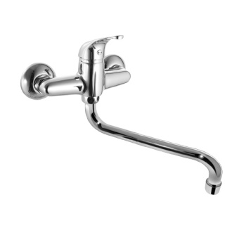 Смеситель настенный ЦС-СМ 294-2 D35 М43 излив Д18 L-220 мм. (Подольск) *1/8