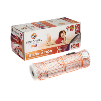 Мат нагревательный 10х0.5 м Теплолюкс Tropix, 800 Вт, 5 м² Мат нагревательный 10х0.5 м Теплолюкс Tropix, 800 Вт, 5 м²