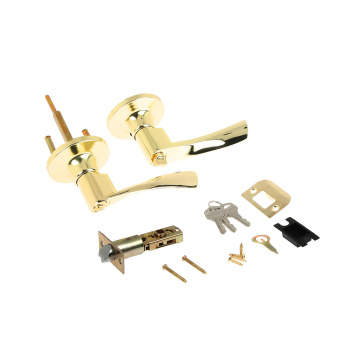 Ручка с защелкой фалевя НОРА-М ISPARUS ЗВ2-01, ключ, фиксатор, цвет золото