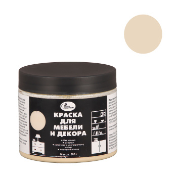 Краска акриловая для мебели и декора Песочный 0,45 кг Новбытхим *1/6