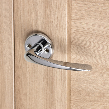 Ручка д/финских дверей ХРОМ 019 СР Фабрика Замков *1/5/60