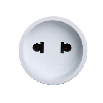 Переходник евро АДАПТЕР 6А 250В белый б/з TDM SQ1806-0023 *1/30