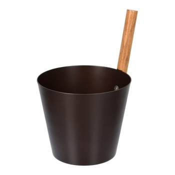 Бадья из алюминия 5 л, коричневая "Банные штучки"/ 4