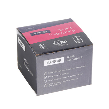 Замок накладной 0556-С-BN никель черный Apecs *1/20