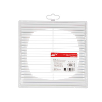 Решетка вентиляционная 208х208мм 2121П (с сеткой) Эковент *1/35