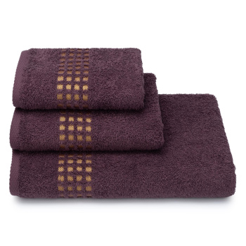 Полотенце махровое 50*90см Graph цв.18-1411 сливовый 400г/м2 ПЛ-2601-5241 *5/20