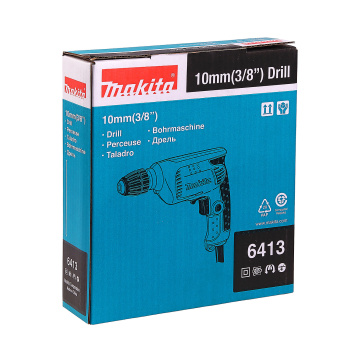 Дрель  450Вт 1скор.0-3000обмин патрон10мм реверс 6413 MAKITA